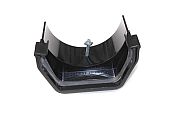Square to Half Round Adapter (black)